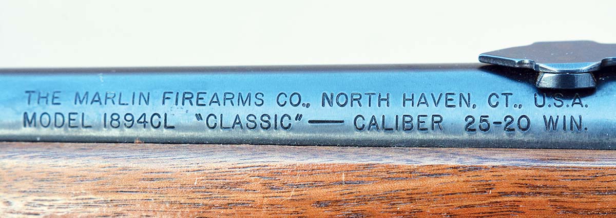 Brian used a Marlin Model 1894CL Classic to develop 25-20 Winchester Pet Loads data.